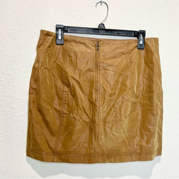 Free People Modern Femme Vegan Suede Skirt Size 12 - Picture 3 of 11